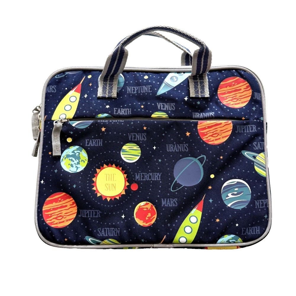 Pottery Barn Kid Mackenzie Tablet Carrying Case Travel Solar System Glow in Dark